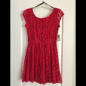 NWT Red lace dress